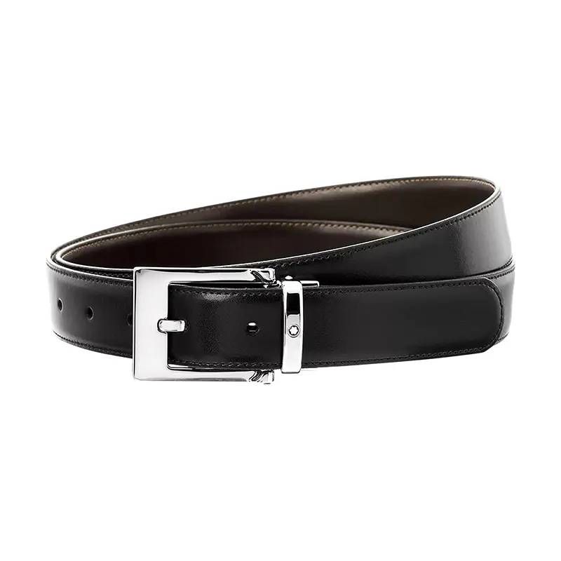 Cintura Montblanc Reversibile Regolabile Nera/Marrone