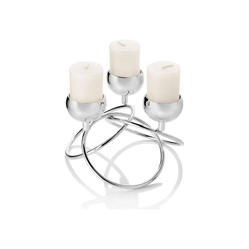 Candeliere In Metallo A 3 Fiamme