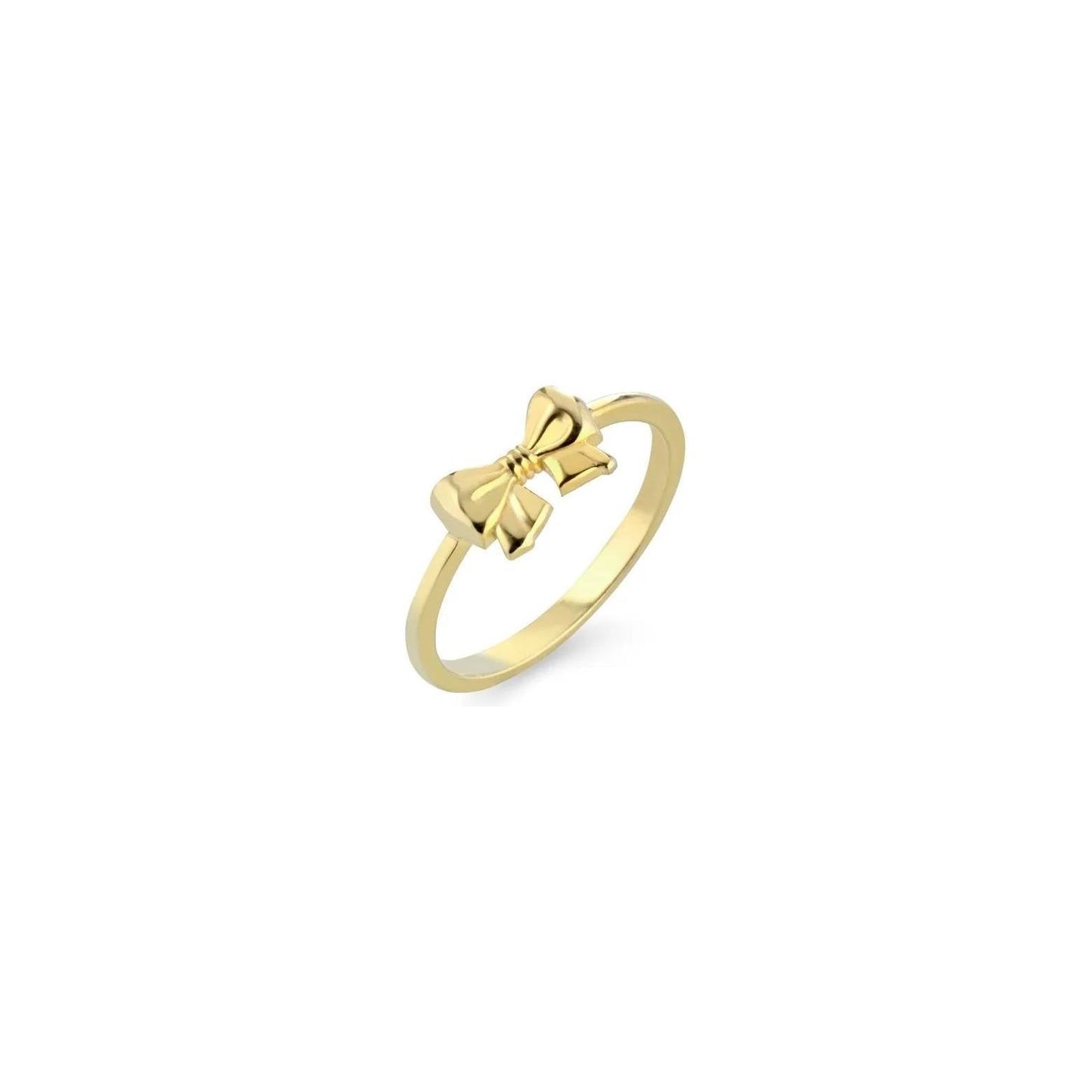 Anello Fiocco Argento 925 Bagno Oro Giallo
