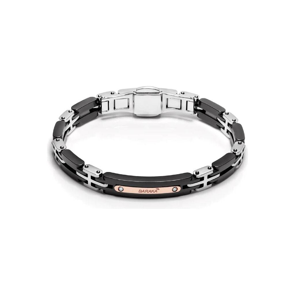 Bracciale Barakà Acciaio 316L E Oro Rosa