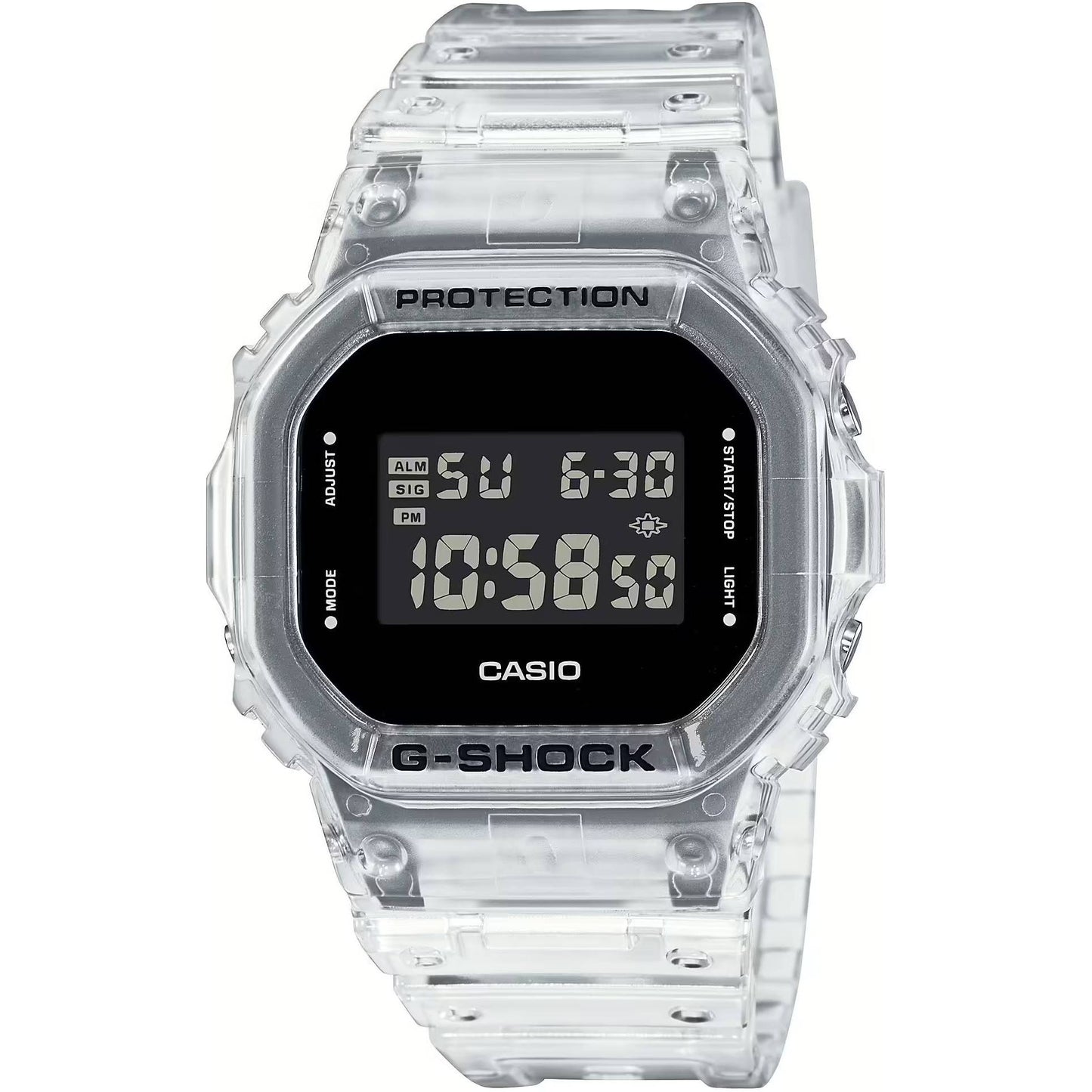 Orologio Casio G-Shock 5600-Face White Skeleton