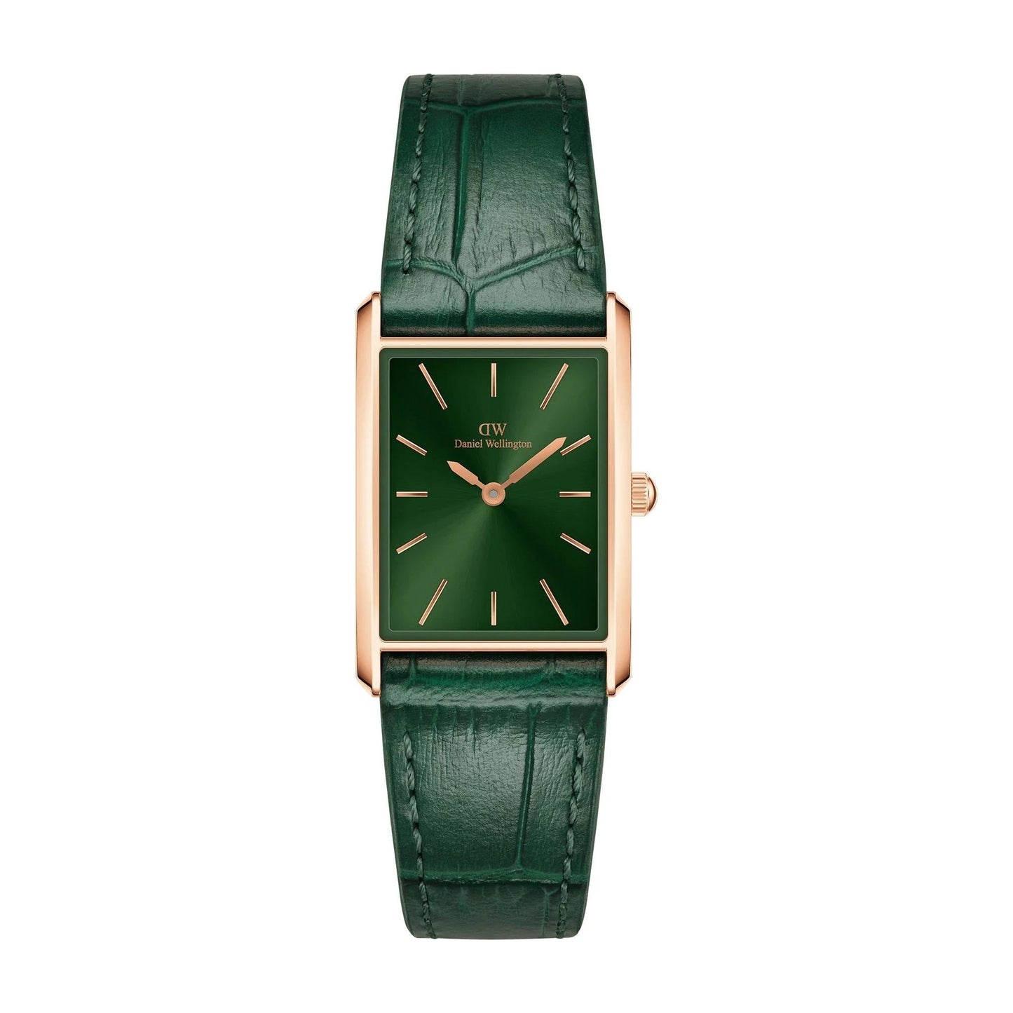 Orologio Daniel Wellington Bound Crocodile Emerald Sunray Rose Gold