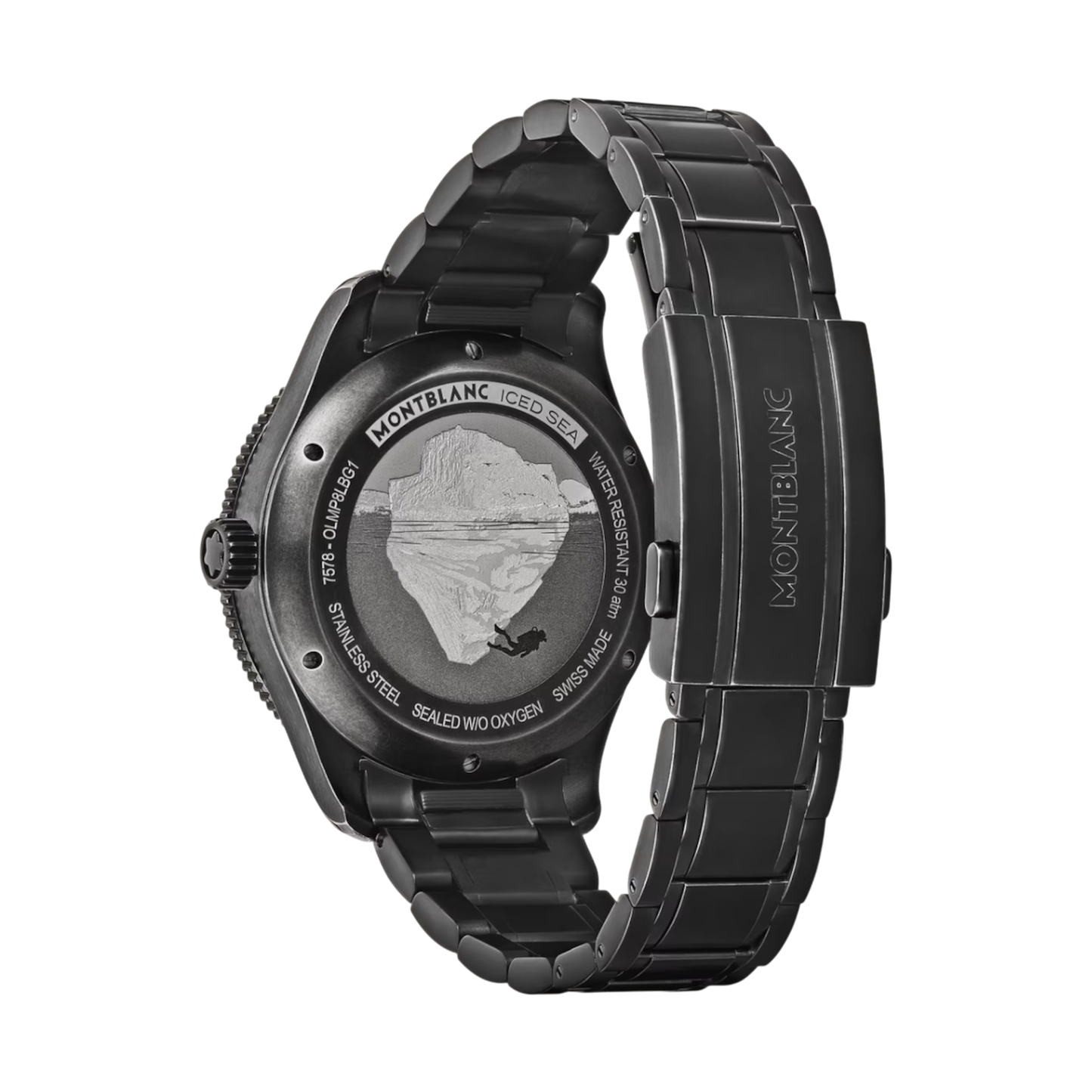 MONTBLANC ICED SEA AUTOMATIC DATE 0 OXYGEN