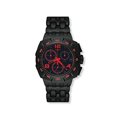Orologio Swatch Chrono Plastic Black Dunes Red