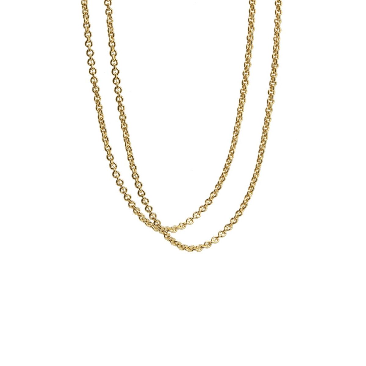 Catena in argento placcato oro giallo