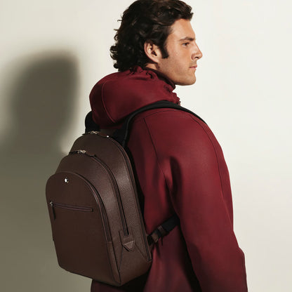 Zaino Modello Medio con 3 Compartimenti in Pelle Sartorial