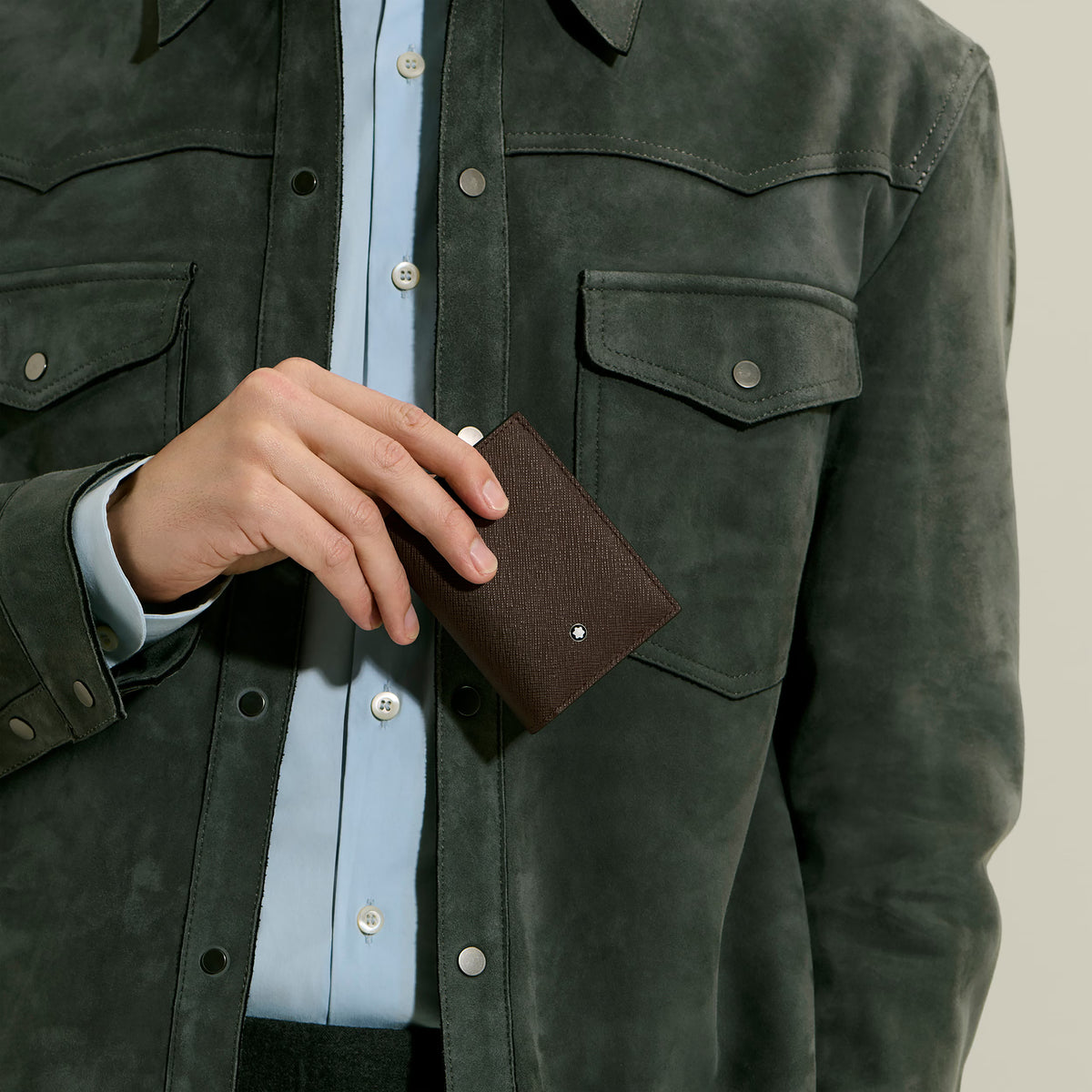 Portafoglio Mini 4 Tasche in Pelle Sartorial
