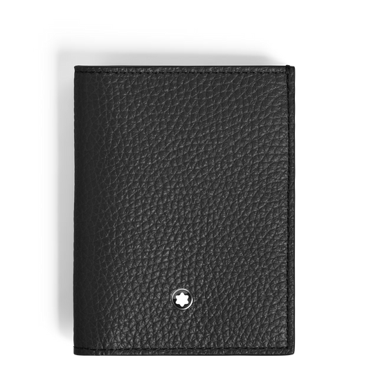 Portafoglio Mini 4 Tasche in Pelle con Grana