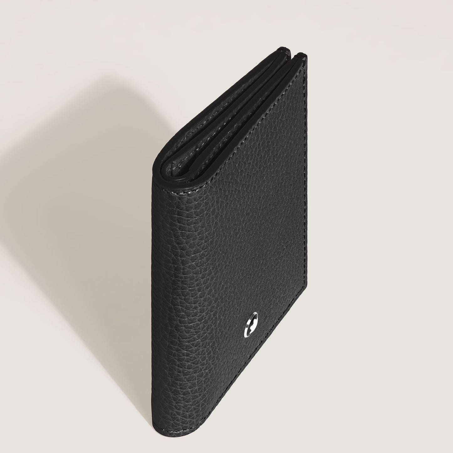 Portafoglio Mini 4 Tasche in Pelle con Grana