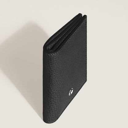 Portafoglio Mini 4 Tasche in Pelle con Grana
