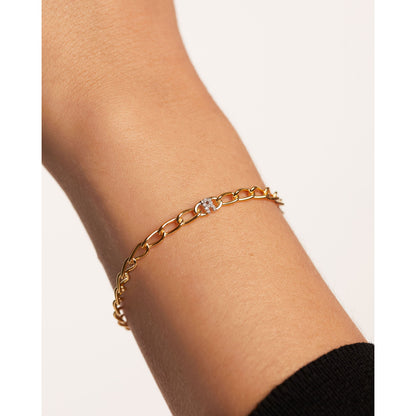 Bracciale A Catena Lettera R - Gioielleria Antonio Pezzuto 