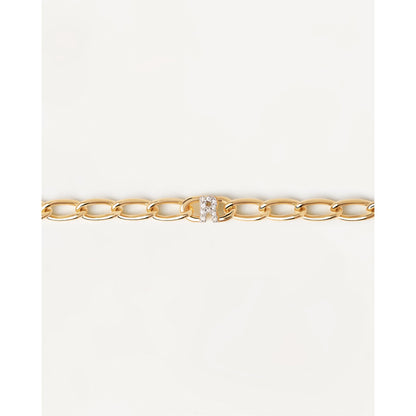 Bracciale A Catena Lettera R - Gioielleria Antonio Pezzuto 