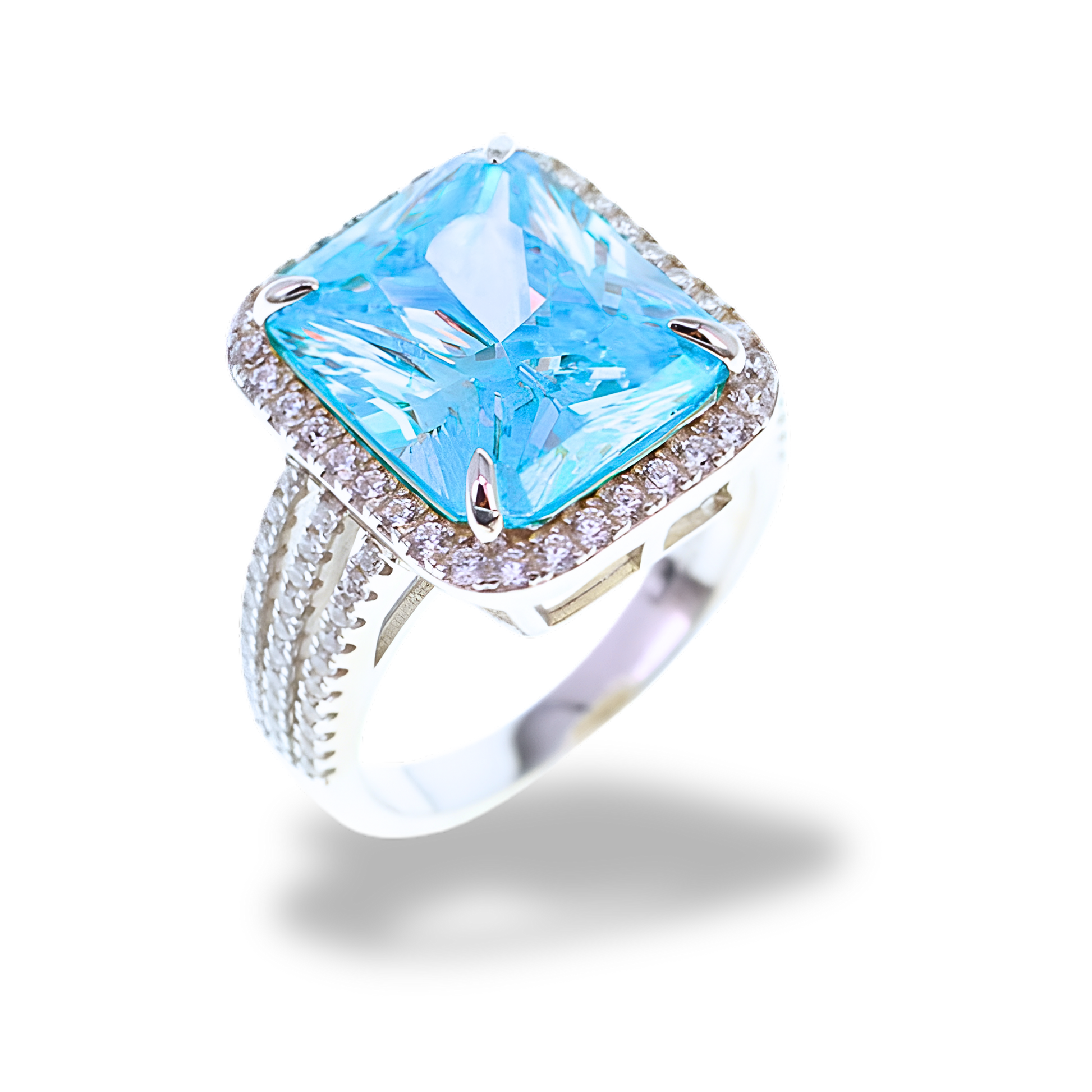 Anello Azzurro Acquamarina AN001AA