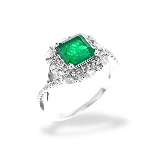 Anello Verde Smeraldo AN010VS