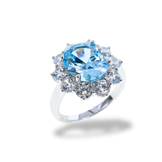 Anello Azzurro Acquamarina AN011AA