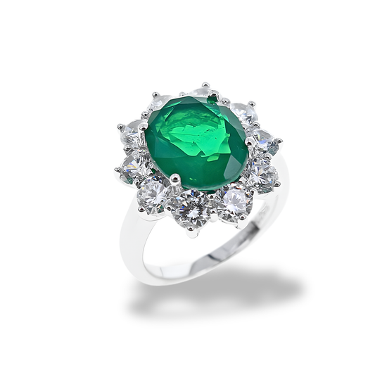Anello Verde Smeraldo AN011VS