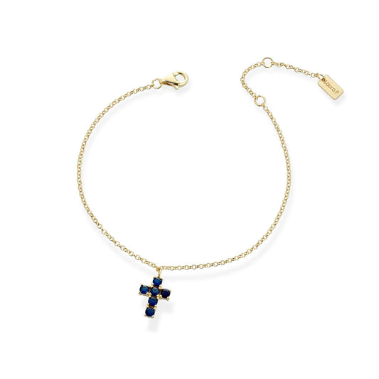 Bracciale croce blu