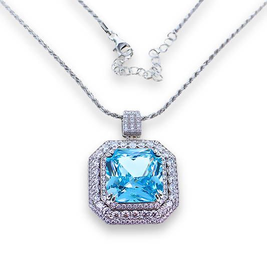 Collana Azzurro Acquamarina CL008AA