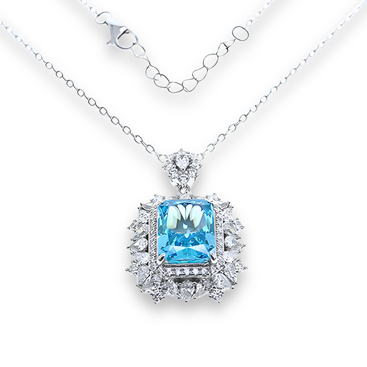 Collana Azzurro Acquamarina CL054AA