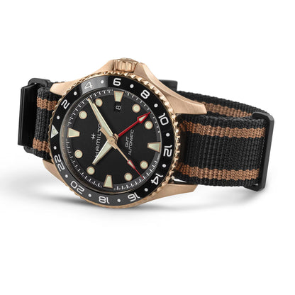 KHAKI NAVY SCUBA GMT AUTOMATIC BRONZO