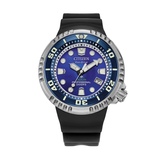 Promaster Diver's Eco Drive 300 MT Gas Diver Unite with Blue L.E.