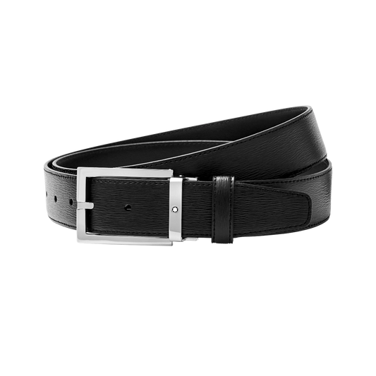 CINTURA RETTANGOLARE 35 MM IN PELLE