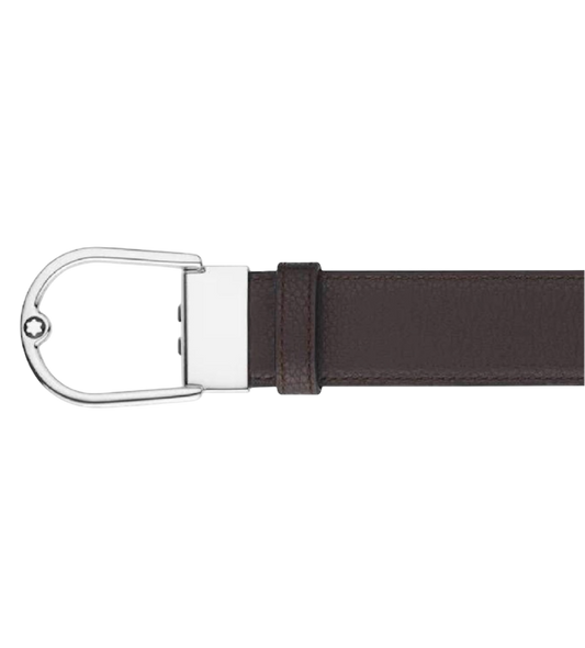 CINTURA EBANO A FERRO DI CAVALLO IN PELLE