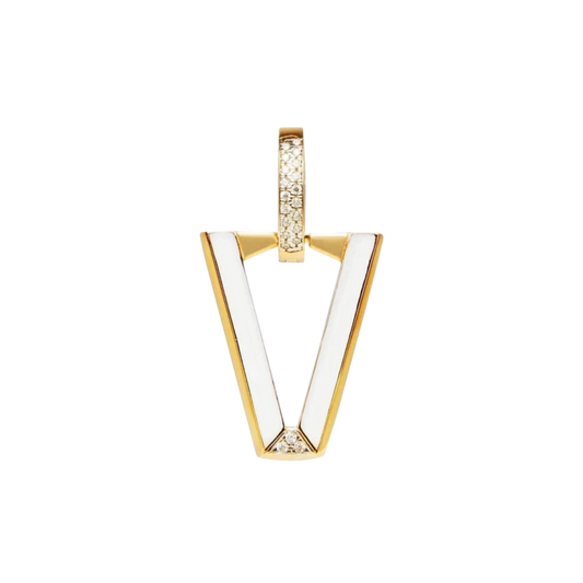 VALENTINA FERRAGNI MONO ORECCHINO UALI WHITE - Gioielleria Antonio Pezzuto 