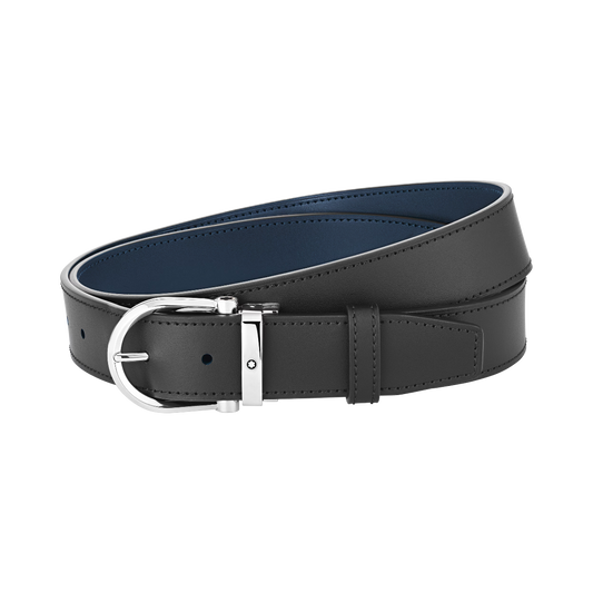 CINTURA REVERSIBILE HORSESHOE 35 MM IN PELLE - Gioielleria Antonio Pezzuto 