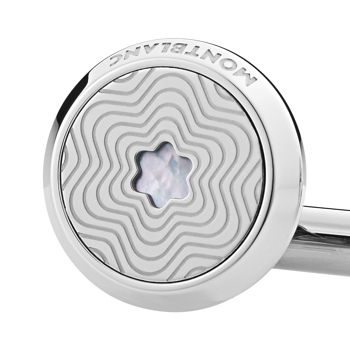 GEMELLI CON EMBLEMA A FORMA DI VETTA INNEVATA IN MADREPERLA - Gioielleria Antonio Pezzuto 