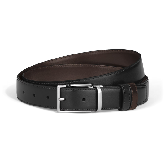 CINTURA REVERSIBILE 30 MM IN PELLE CON FIBBIA RETTANGOLARE MEISTERSTÜCK - Gioielleria Antonio Pezzuto 