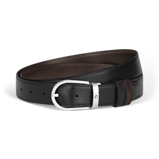 CINTURA REVERSIBILE 30 MM A FERRO DI CAVALLO IN PELLE MEISTERSTÜCK - Gioielleria Antonio Pezzuto 