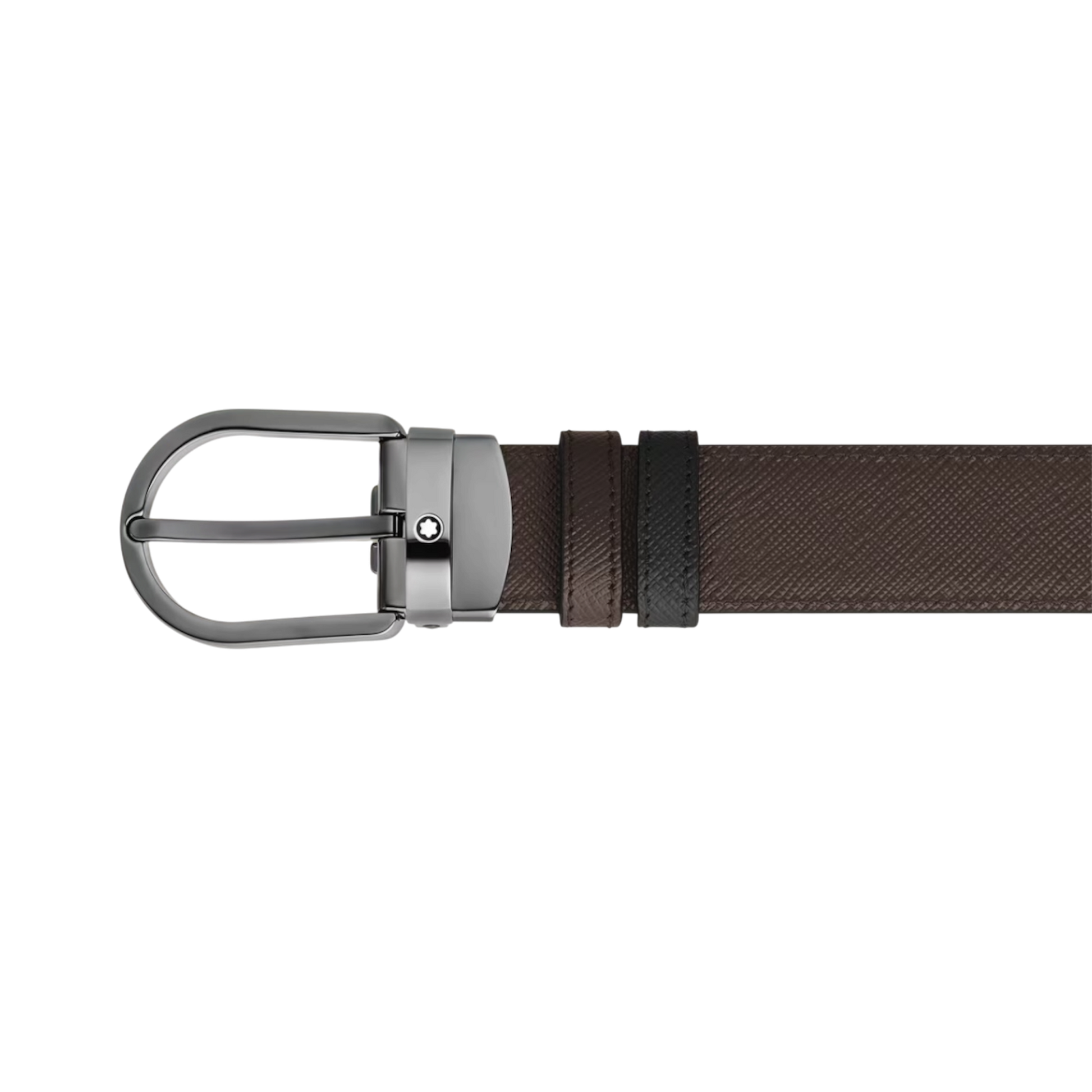 CINTURA REVERSIBILE 30 MM A FERRO DI CAVALLO IN PELLE SARTORIAL - Gioielleria Antonio Pezzuto 