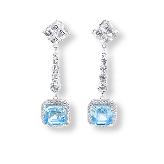 Orecchini Azzurro Acquamarina