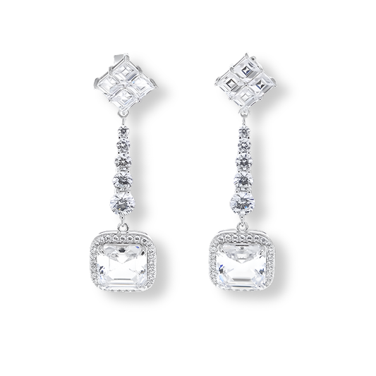 Orecchini Bianco Diamante