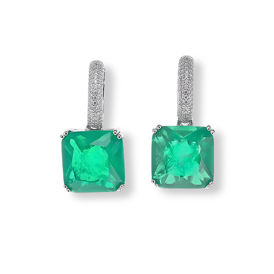 Orecchini Verde Smeraldo