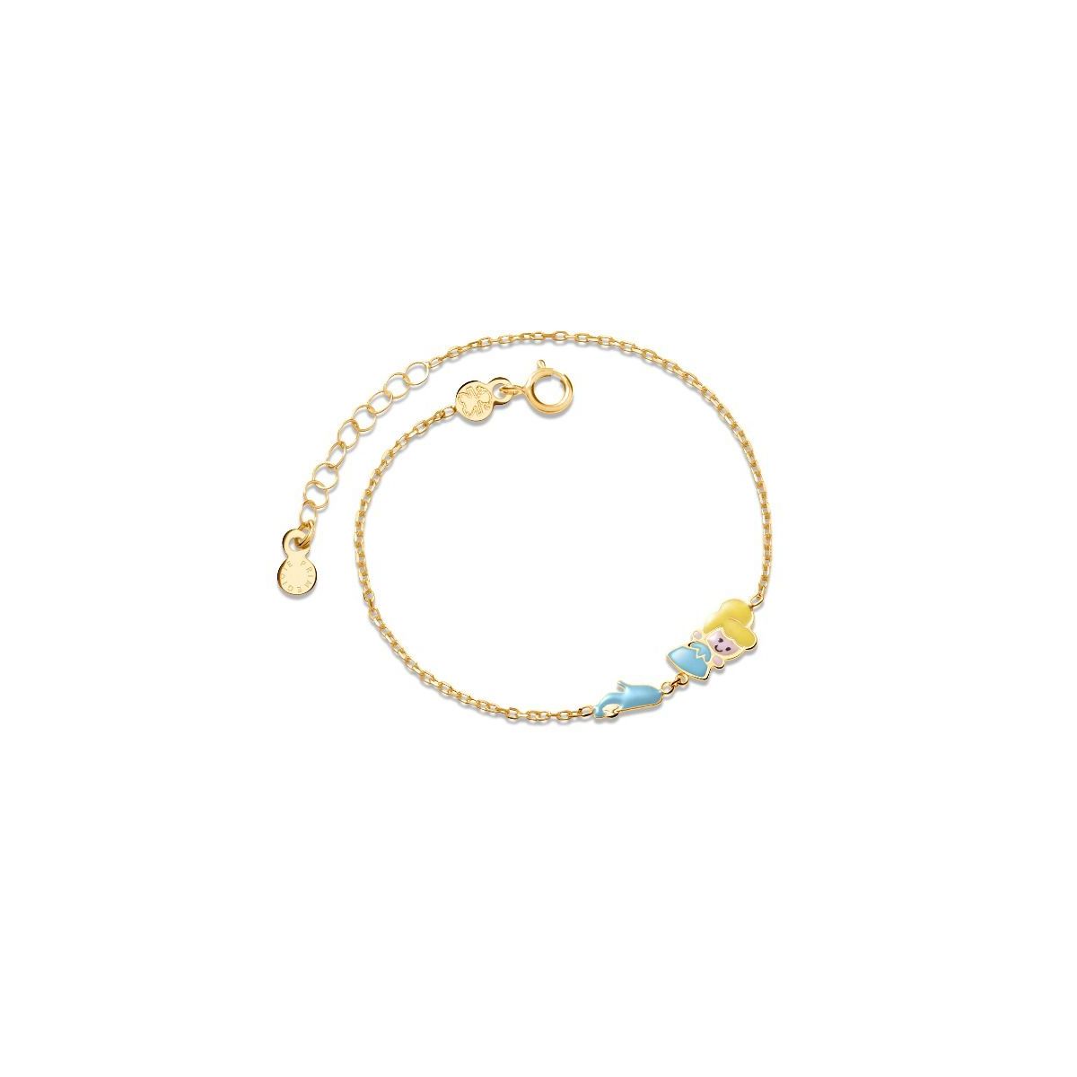 Bracciale Fiabe ispirato a Cenerentola in oro giallo