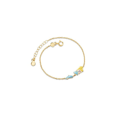Bracciale Fiabe ispirato a Cenerentola in oro giallo