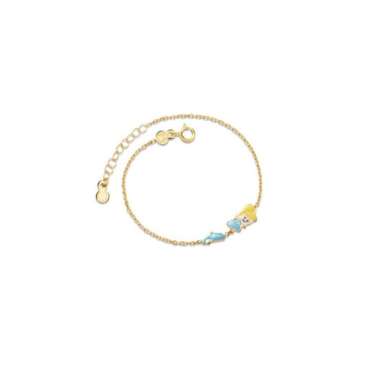 Bracciale Fiabe ispirato a Cenerentola in oro giallo