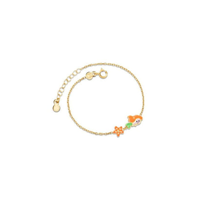 Bracciale Fiabe ispirato a Sirenetta in oro giallo