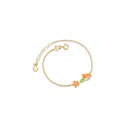 Bracciale Fiabe ispirato a Sirenetta in oro giallo