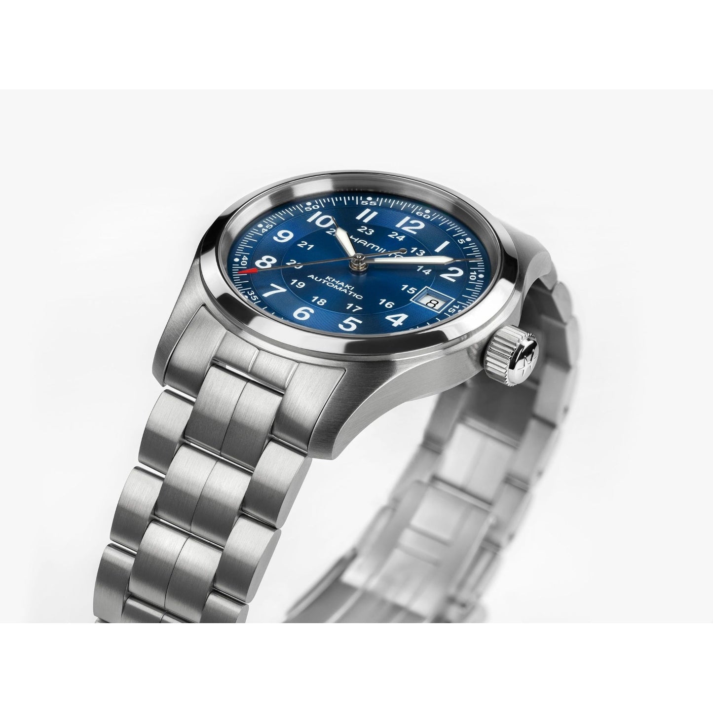 Hamilton Khaki Field Auto 38mm H70455140 - dettaglio cassa