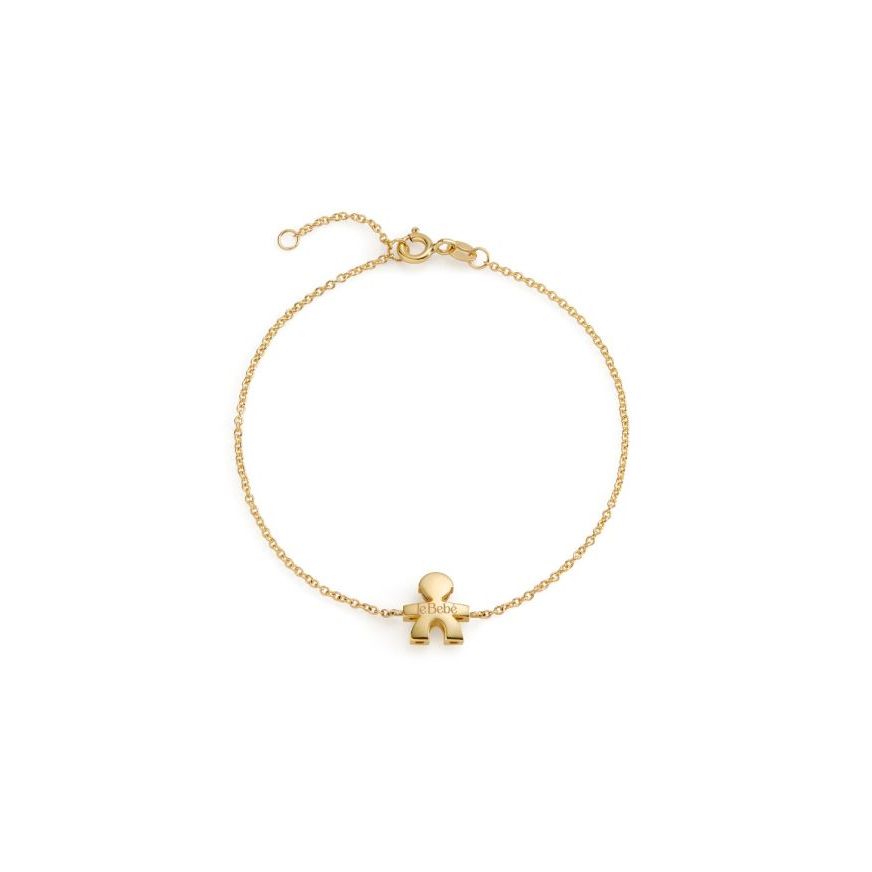 Bracciale I Tesorini Big con sagoma bimbo in oro giallo