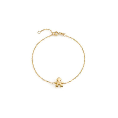 Bracciale I Tesorini Big con sagoma bimbo in oro giallo