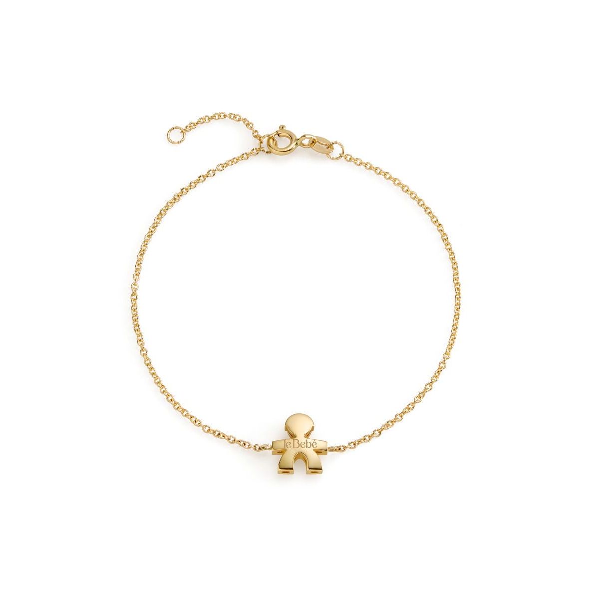 Bracciale I Tesorini Big con sagoma bimbo in oro giallo
