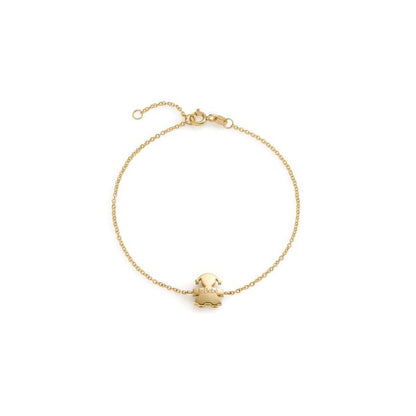 Bracciale I Tesorini Big con sagoma bimba in oro giallo