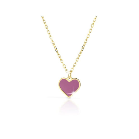 Collana Fortuna con cuore in oro giallo