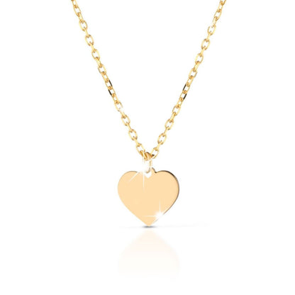 Collana Fortuna con cuore in oro giallo