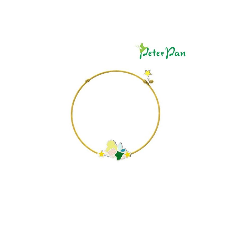 Bracciale Fiabe ispirato a Campanellino in argento e smalto