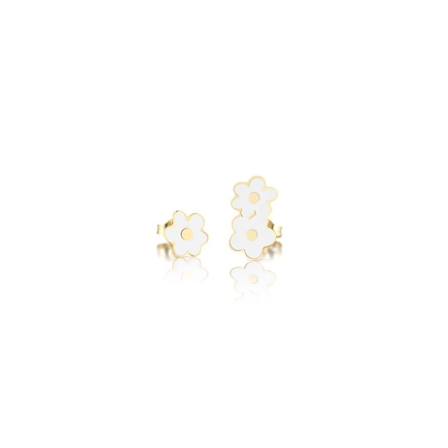 Orecchini Toys con fiore in oro giallo